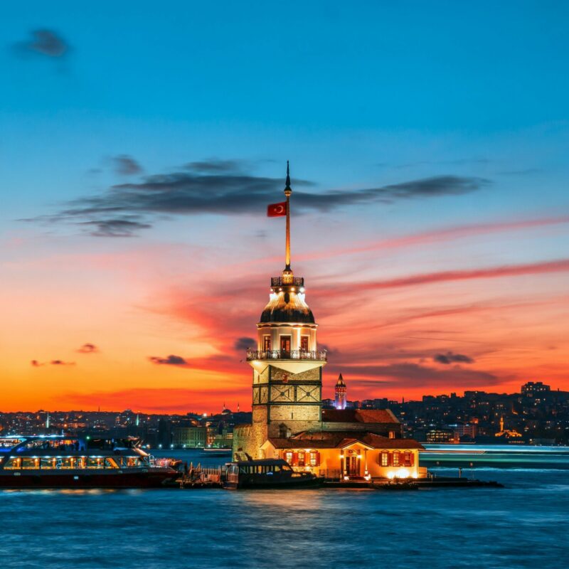 Istanbuli linnapanoraami vaade tootefoto jaoks